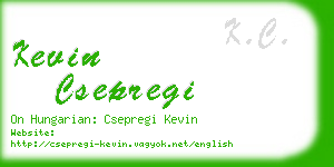 kevin csepregi business card